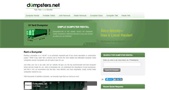 Desktop Screenshot of dumpsters.net