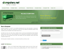 Tablet Screenshot of dumpsters.net